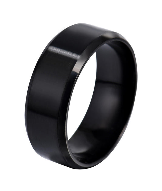 316L Stainless Steel Ring 8mm Width Band Ring
