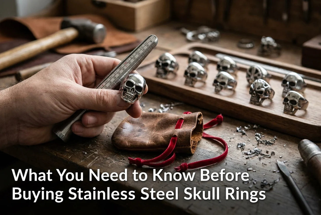 Professional header image for list-based article: What You Need to Know Before Buying Stainless Steel Skull...