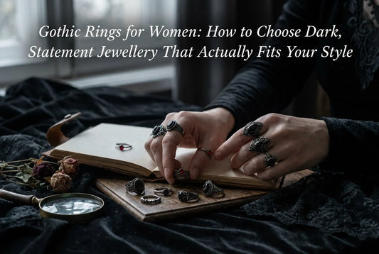 Professional header image for step-by-step guide: Gothic Rings for Women: How to Choose Dark, Statement Jew...
