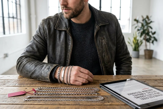 Professional header image for list-based article: Stainless Steel Men's Chains: Styles, Finishes and How to...