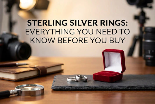 Professional header image for list-based article: Sterling Silver Rings: Everything You Need to Know Before...