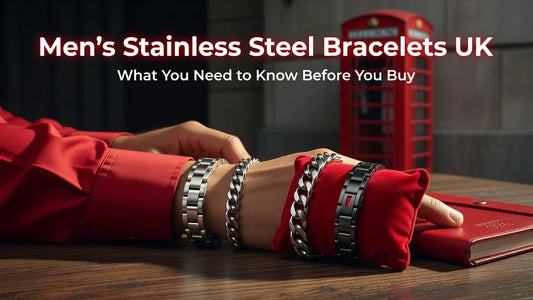 Professional header image for list-based article: Men's Stainless Steel Bracelets UK: What You Need to Know...