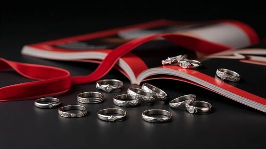 Professional header image for list-based article: Silver Rings: A Guide to Styles, Materials and Bold Designs