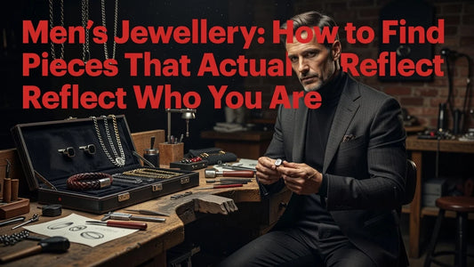 Professional header image for list-based article: Men's Jewellery: How to Find Pieces That Actually Reflect...