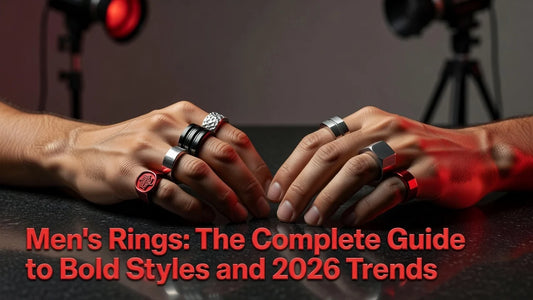 Professional header image for list-based article: Men's Rings: The Complete Guide to Bold Styles and 2026 T...