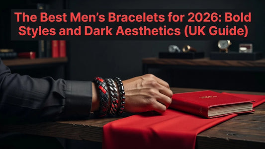 Professional header image for list-based article: The Best Men's Bracelets for 2026: Bold Styles and Dark A...