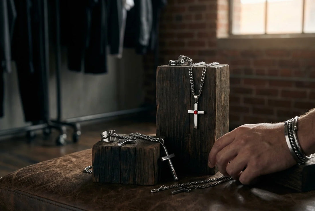 Professional header image for list-based article: Stainless Steel Cross Jewellery: What You Need to Know Be...