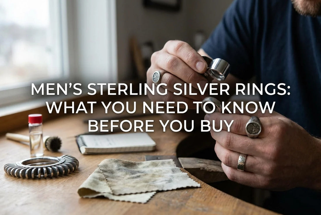 Professional header image for list-based article: Men's Sterling Silver Rings: What You Need to Know Before...