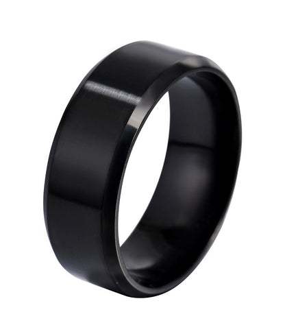 316L Stainless Steel Ring 8mm Width Band Ring