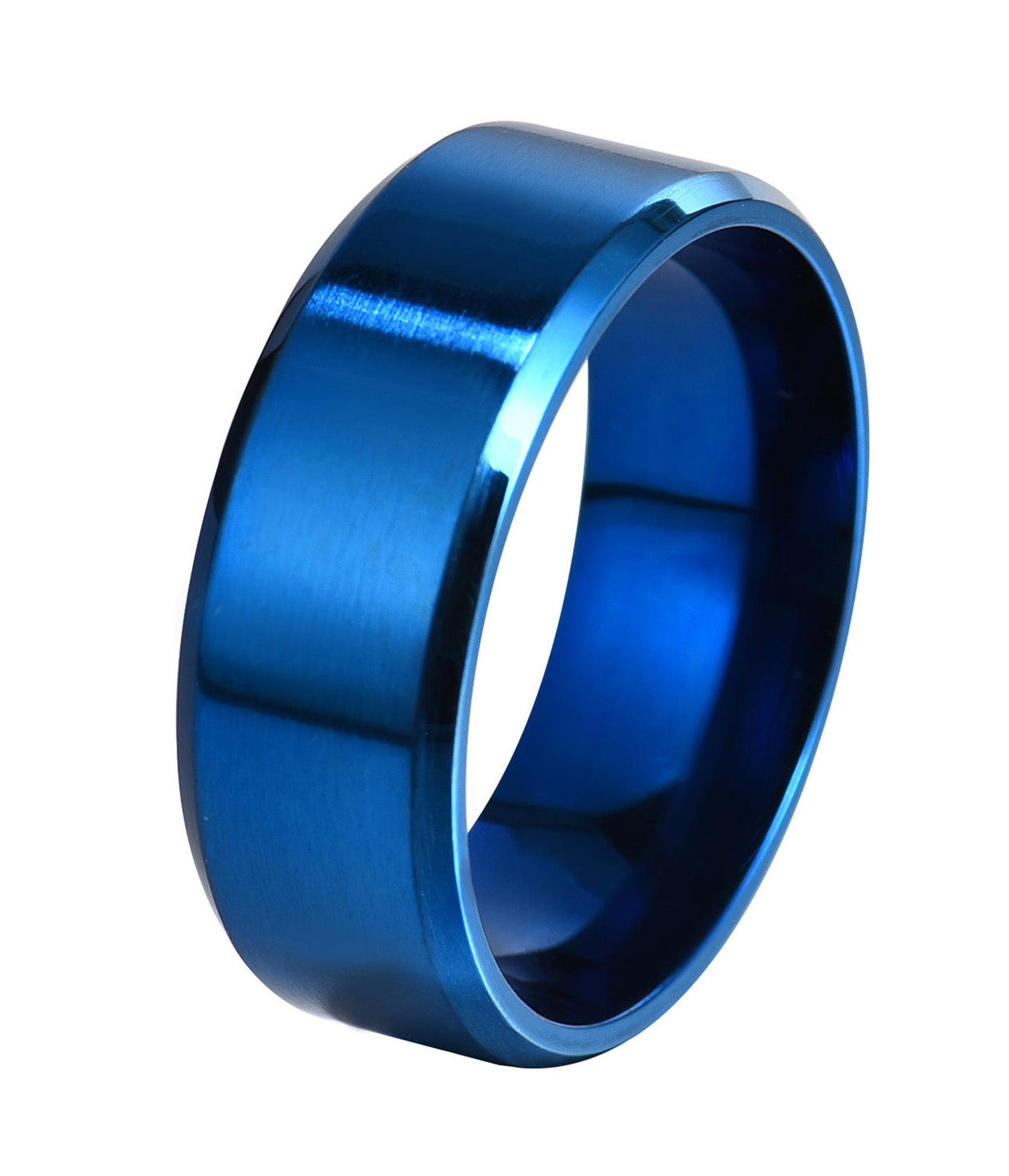 316L Stainless Steel Ring 8mm Width Band Ring