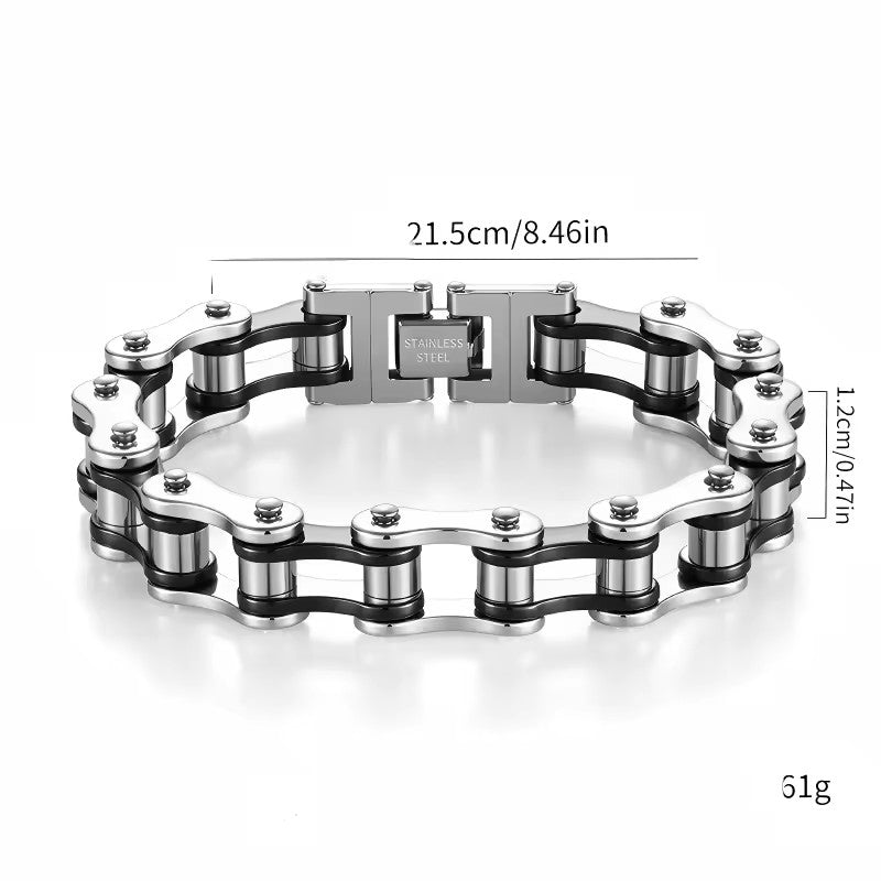316l Stainless Steel Motorcycle Biker Chain Men's Bracelet for Men Women