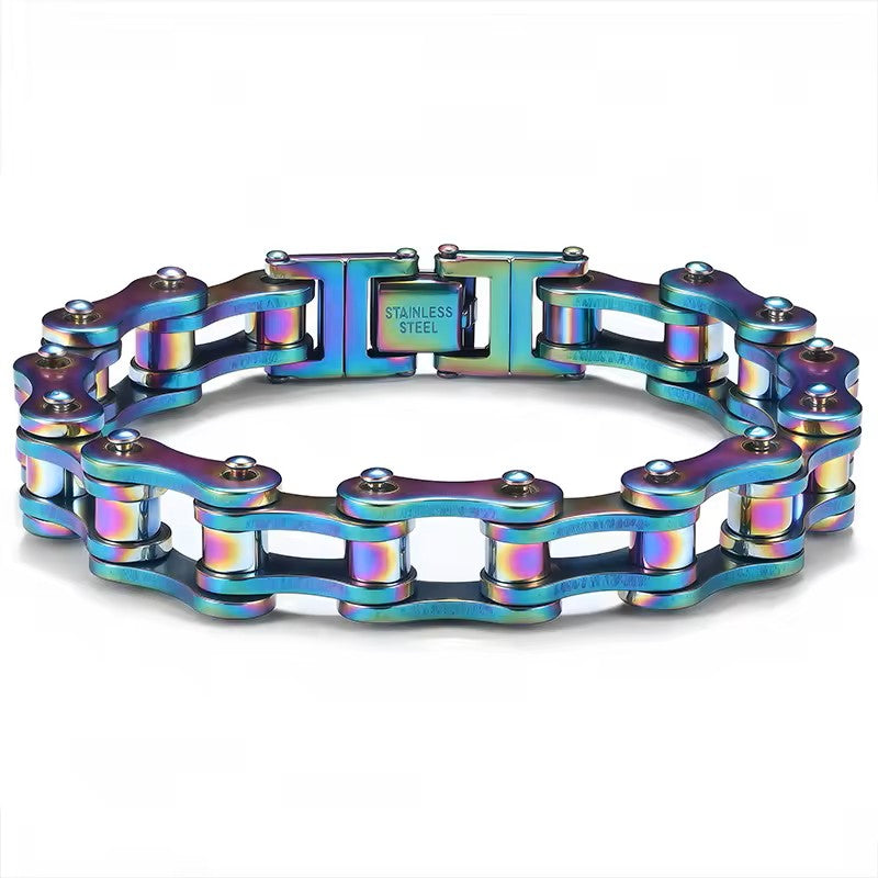 316l Stainless Steel Motorcycle Biker Chain Men's Bracelet for Men Women