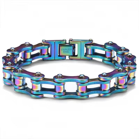 316l Stainless Steel Motorcycle Biker Chain Men's Bracelet for Men Women