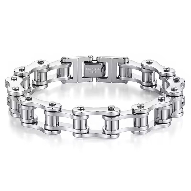 316l Stainless Steel Motorcycle Biker Chain Men's Bracelet for Men Women