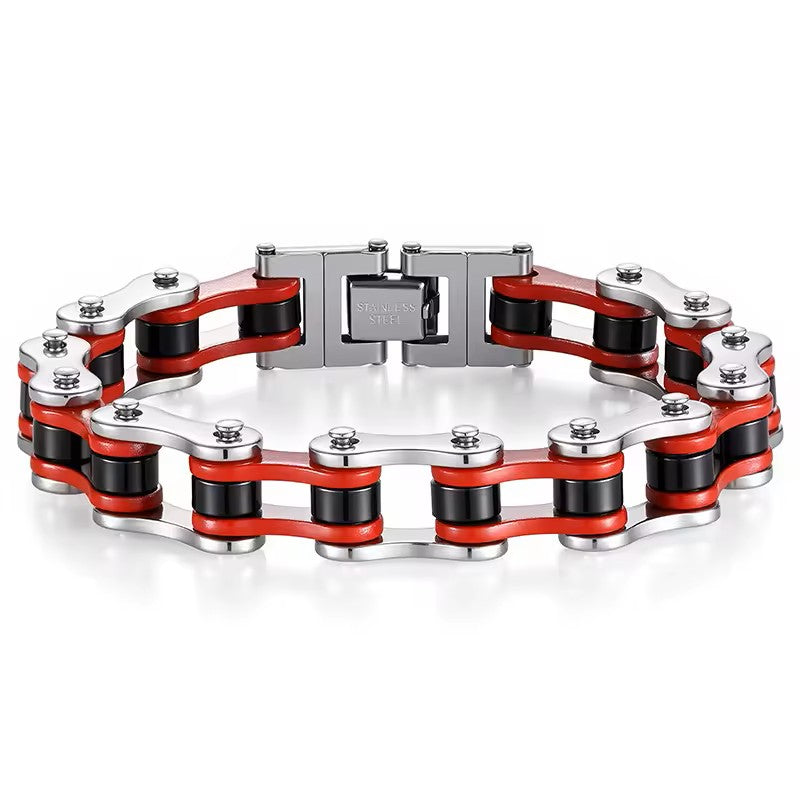 316l Stainless Steel Motorcycle Biker Chain Men's Bracelet for Men Women