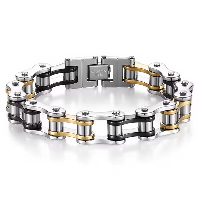 316l Stainless Steel Motorcycle Biker Chain Men's Bracelet for Men Women