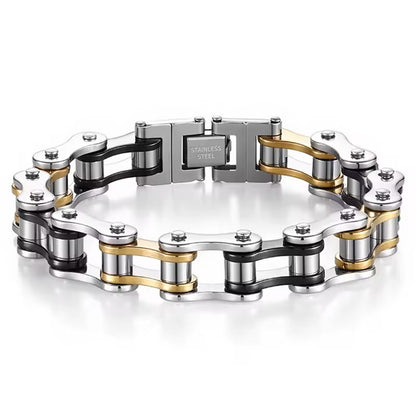 316l Stainless Steel Motorcycle Biker Chain Men's Bracelet for Men Women