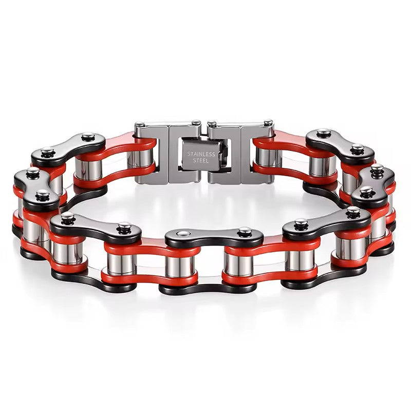 316l Stainless Steel Motorcycle Biker Chain Men's Bracelet for Men Women