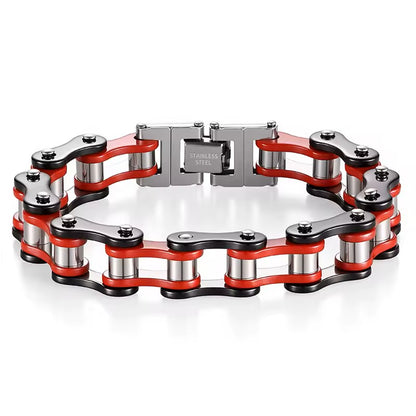 316l Stainless Steel Motorcycle Biker Chain Men's Bracelet for Men Women