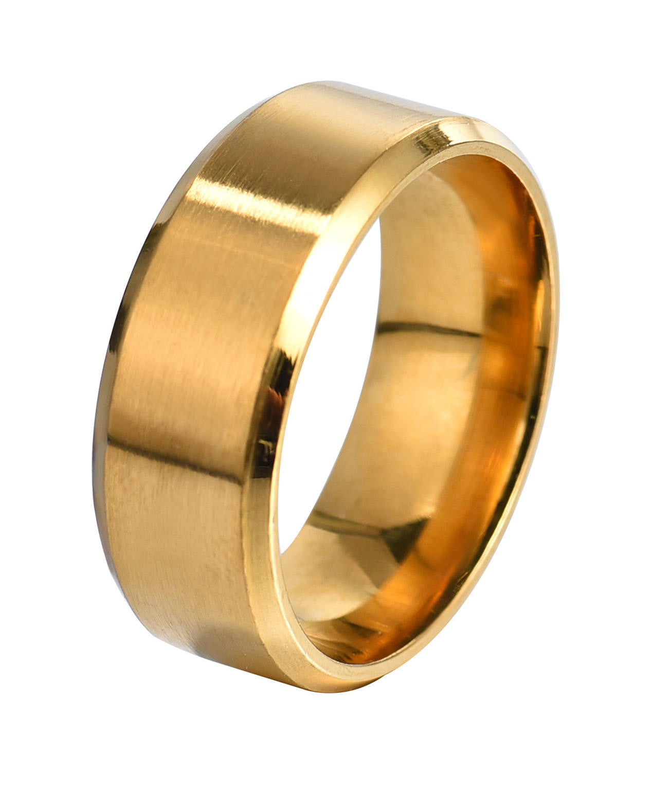 316L Stainless Steel Ring 8mm Width Band Ring